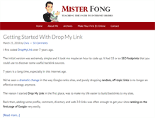 Tablet Screenshot of misterfong.com